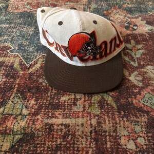 Cleveland Browns RARE Vintage Logo 7 Team NFL SnapBack Embroidered Logo Hat Cap